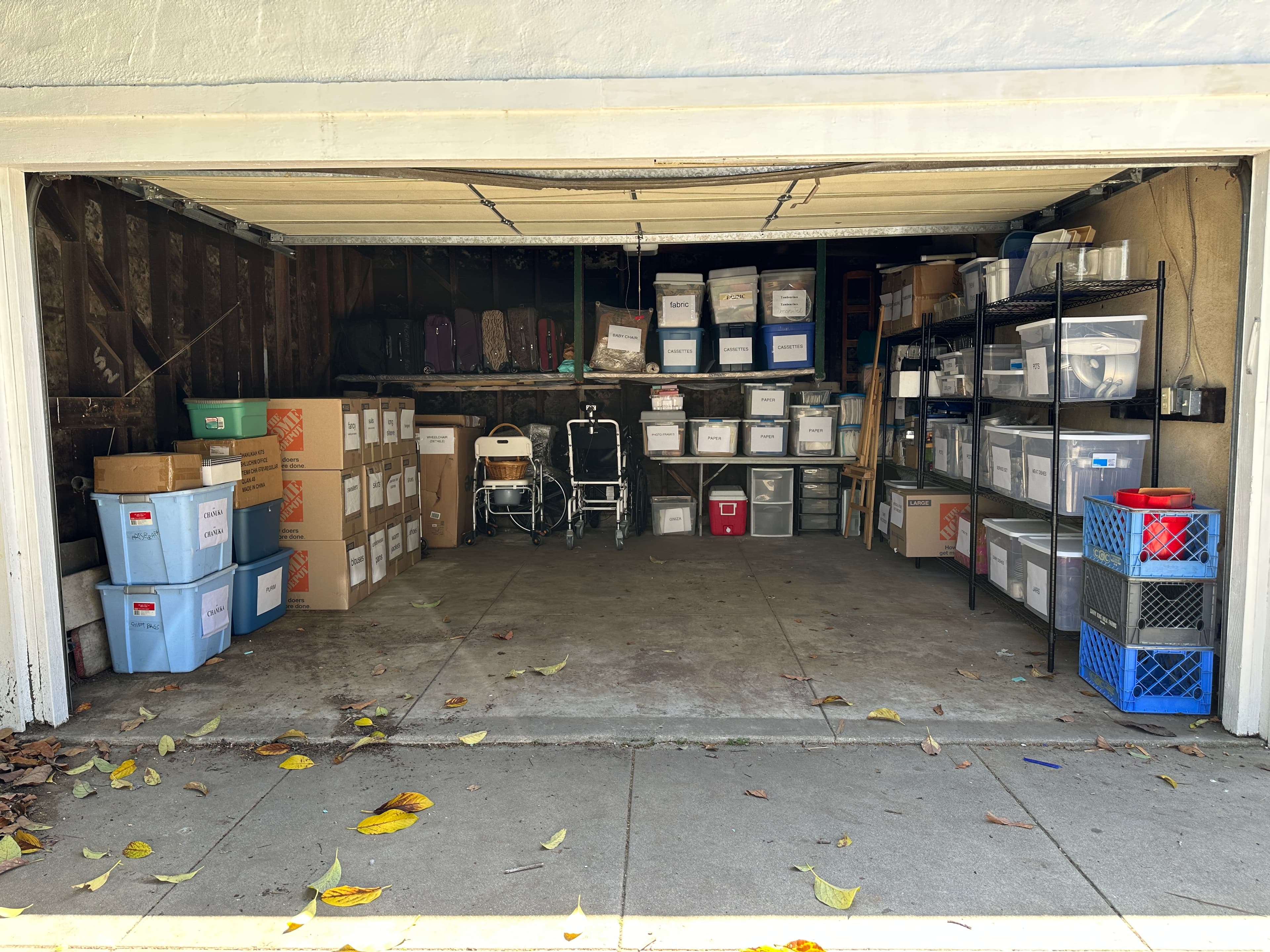 Garage after organization